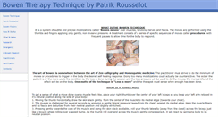 Desktop Screenshot of bowentherapytechnique.com